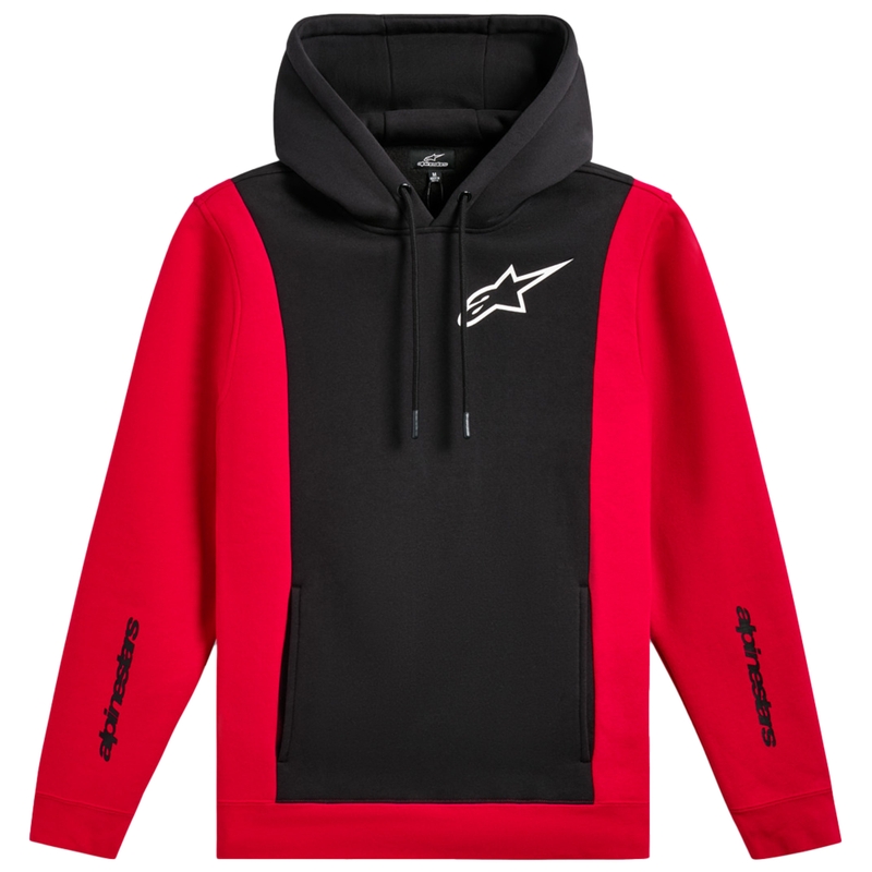Alpinestars Ignite majica s kapuljačom crno-crvena
