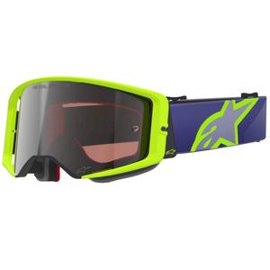 Alpinestars Supertech Vision Corp motokros naočale ljubičasto-žute sa zrcalno srebrnim staklom