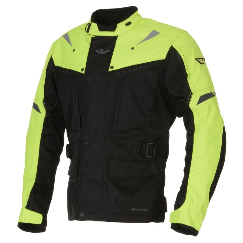 Motociklističke jakne Ayrton Arcon Black-Fluo Yellow rasprodaja