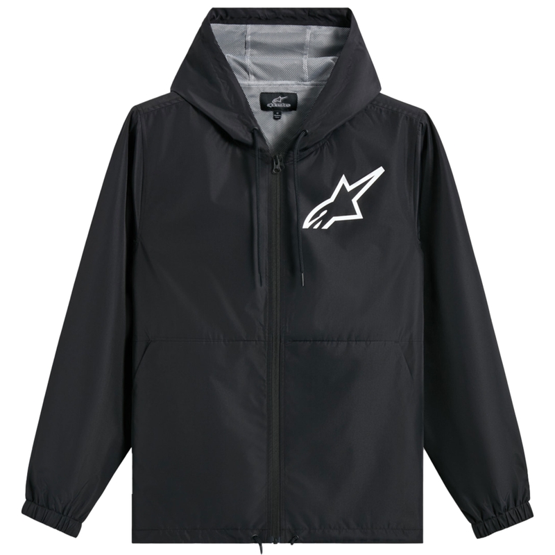 Alpinestars Speeder Kromirana Vjetrobranska Jakna Crno-Bijela