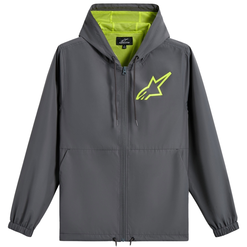 Alpinestars Speeder Kromirana Vjetrobranska Jakna Sivo-Fluorescentno Žuta