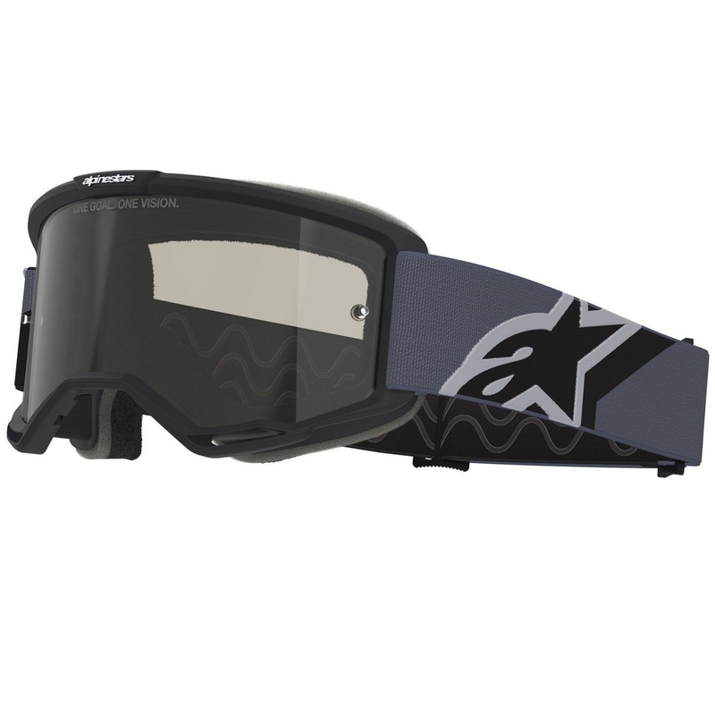 Alpinestars Vision Sand motokros naočale crno-sive s tamnim dimljenim staklima