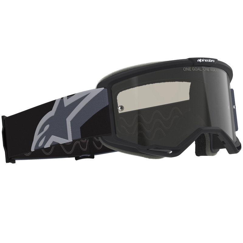 Alpinestars Vision Sand motokros naočale crno-sive s tamnim dimljenim staklima