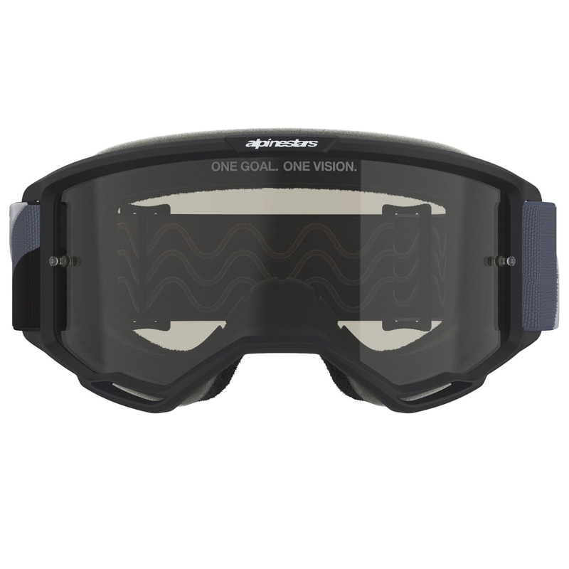 Alpinestars Vision Sand motokros naočale crno-sive s tamnim dimljenim staklima