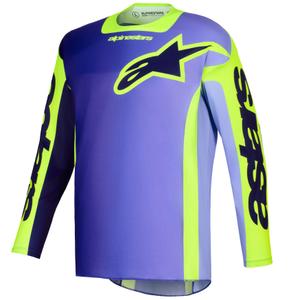 Alpinestars Racer Portl motokros dres ljubičasto-fluo žuti