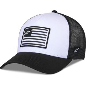 Alpinestars Flag Snap kapa bijelo-crna