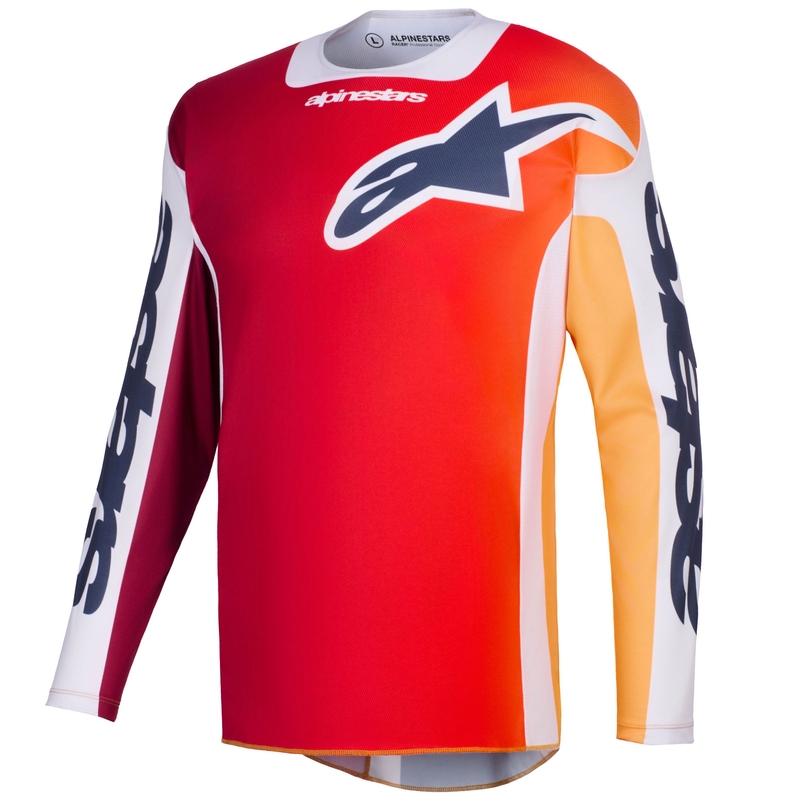 Alpinestars Racer Portl motokros dres crveno-narančasto-svijetlosiva