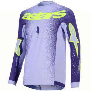 Alpinestars Supertech Scenz motokros dres ljubičasto-fluo žuti
