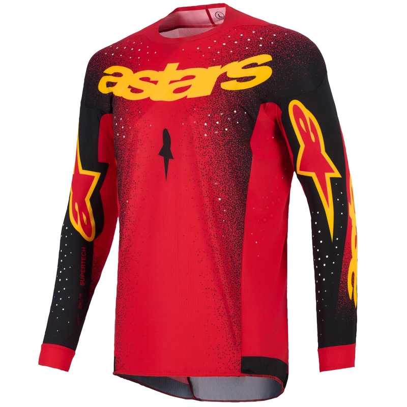 Alpinestars Supertech Scenz motokros dres crveno-crno-žuti