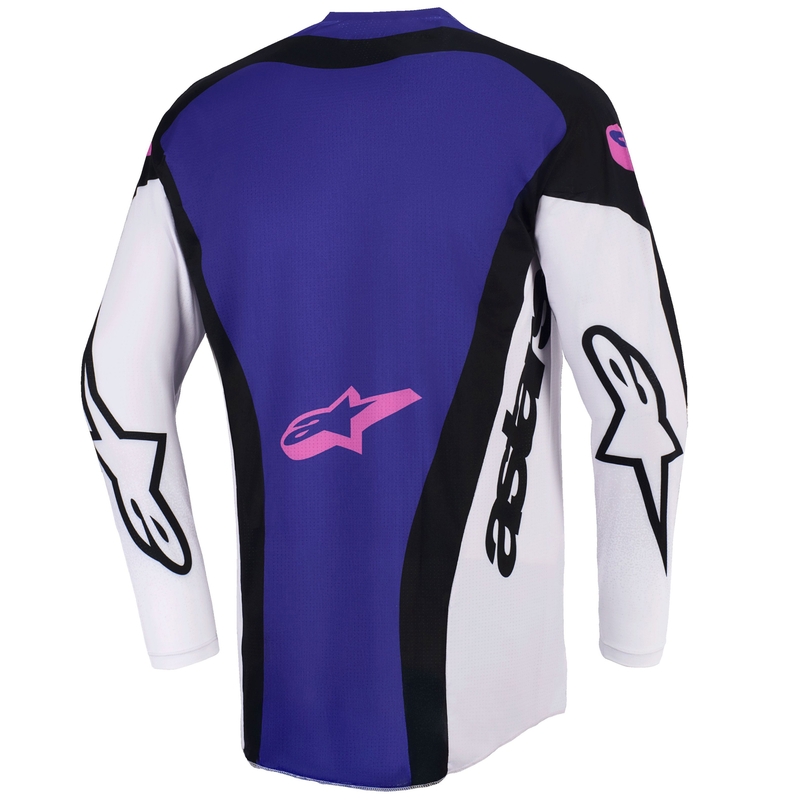 Alpinestars Techstar Knif motocross dres crno-svijetlosivo-ljubičasti