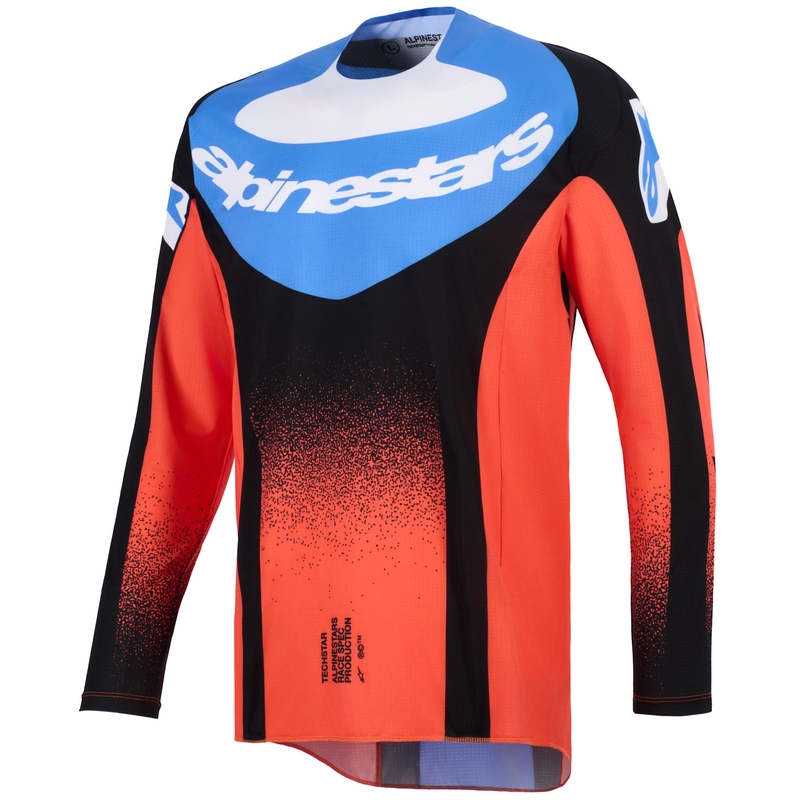 Alpinestars Techstar Knif motokros dres narančasto-crno-plavi