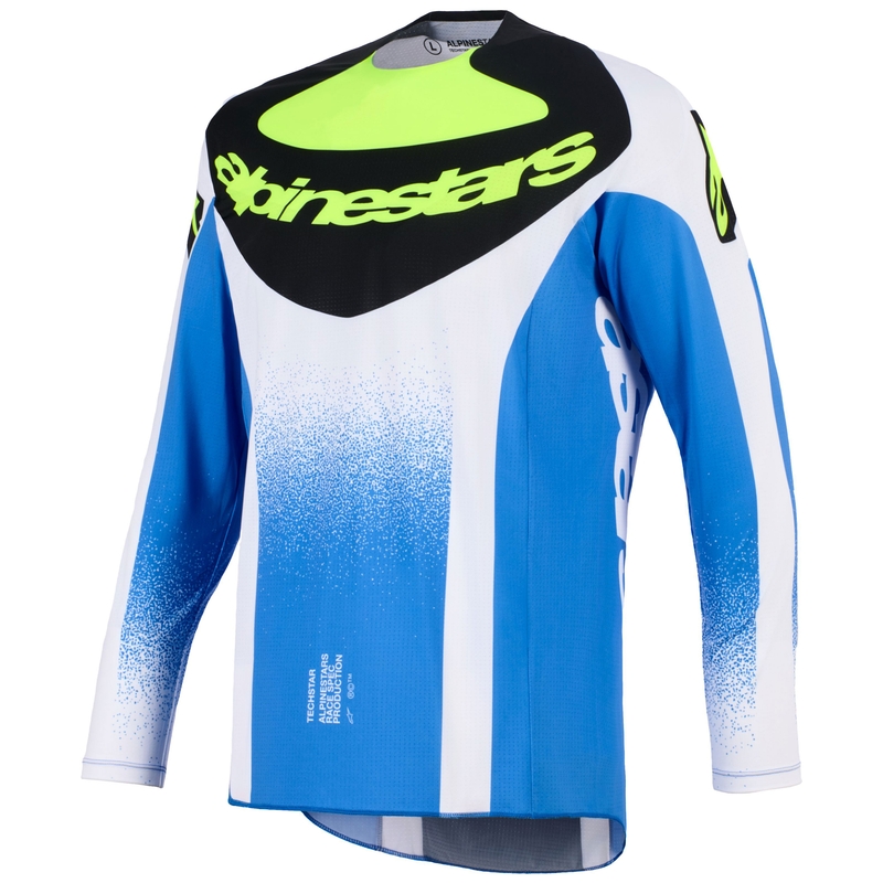 Alpinestars Techstar Knif motokros dres plavo-crno-fluo žuto