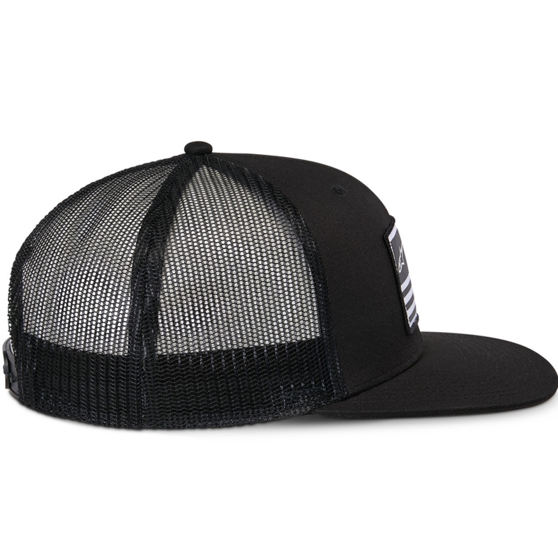 Alpinestars kapa s zastavom crno-crna