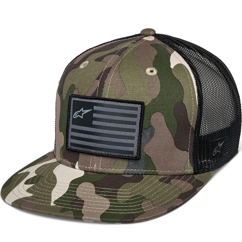 Alpinestars Flag Hat zelena kamuflažno-crna