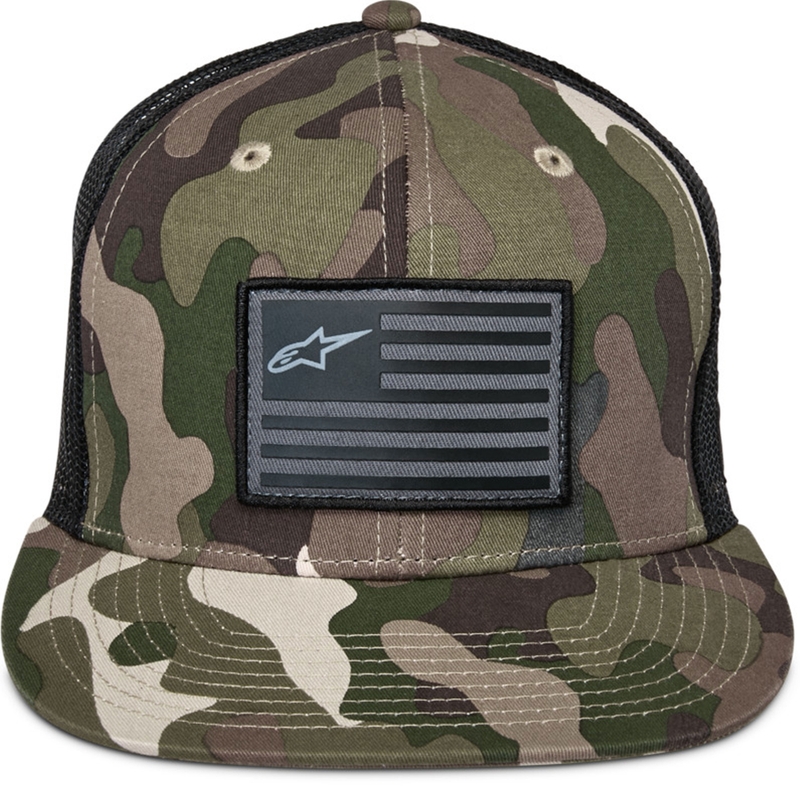 Alpinestars Flag Hat zelena kamuflažno-crna