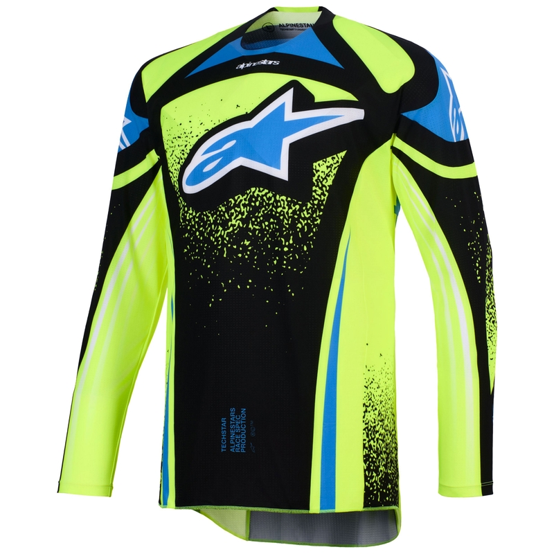 Alpinestars Techstar Nomur motocross dres tamnoplavo-fluo žuto-plavo