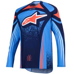 Alpinestars Techstar Nomur motocross dres tamnoplavo-narančasto-plave boje