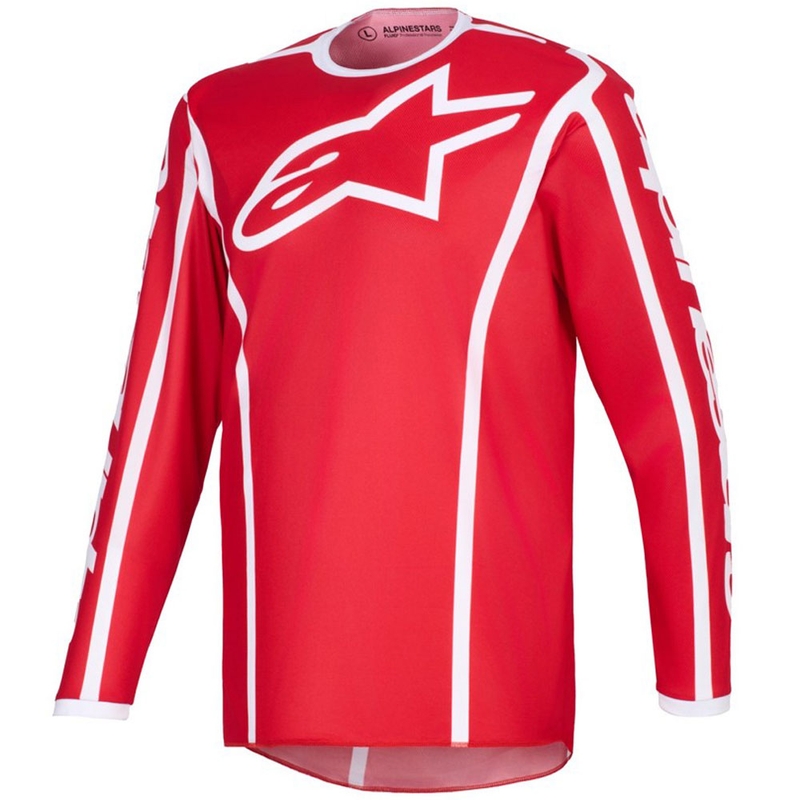 Alpinestars Fluid Apex motocross dres crveno-bijeli
