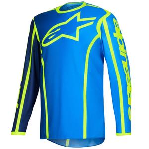 Alpinestars Fluid Apex plavo-fluo žuti motokros dres