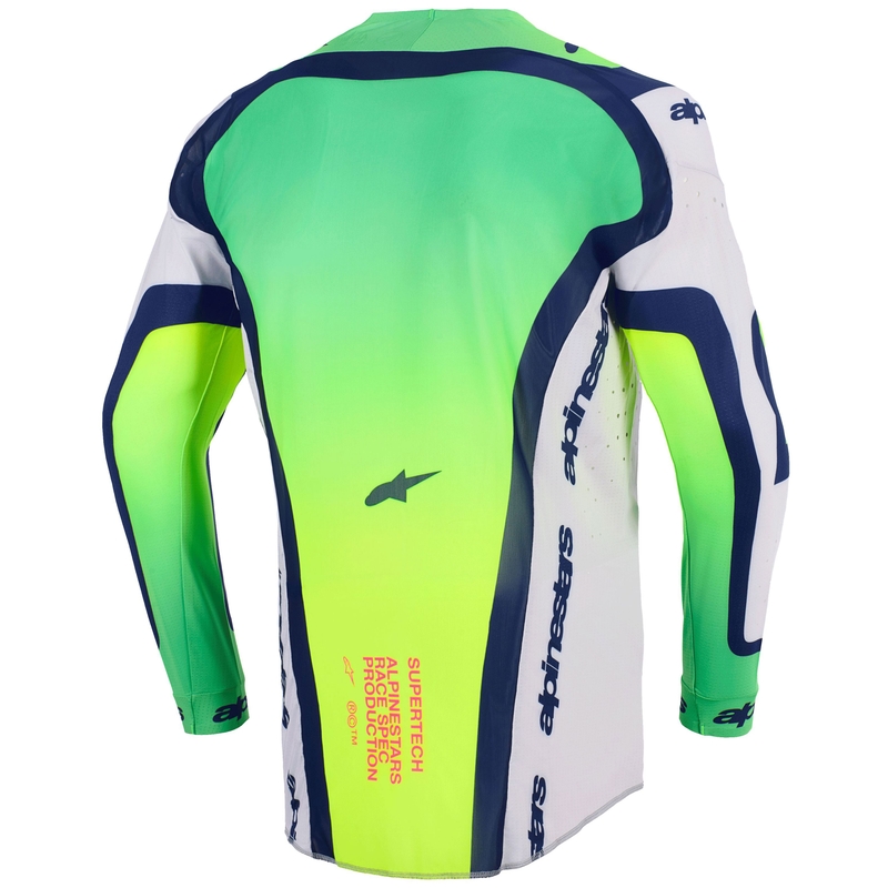 Alpinestars Supertech Vista motocross dres svijetlo sivo-fluo žuto-zeleno-plavo-ružičast