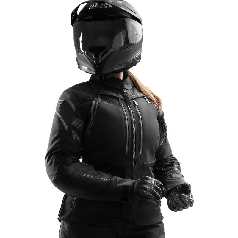 Ženska motociklistička jakna Rebelhorn Hardy 3.0 crna