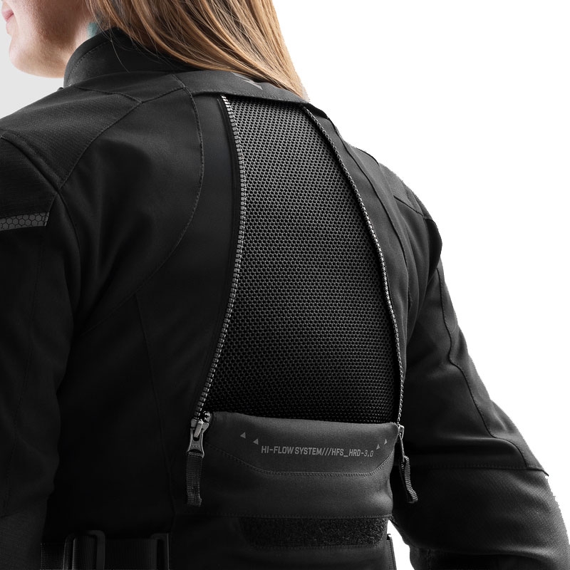 Ženska motociklistička jakna Rebelhorn Hardy 3.0 crna
