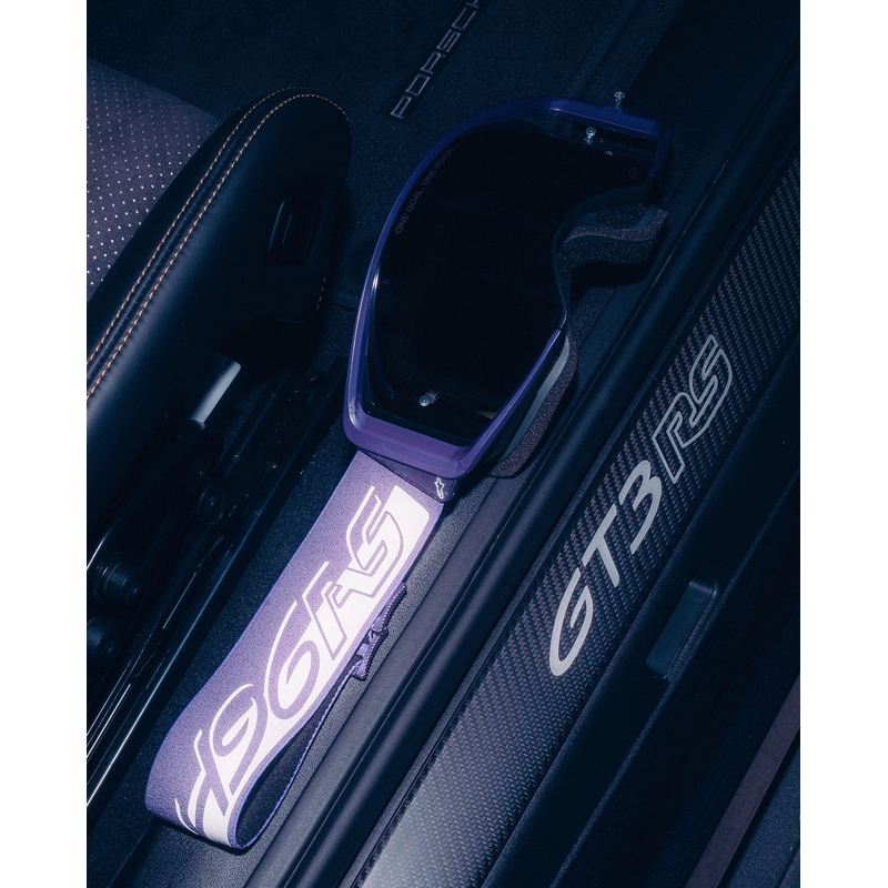 Alpinestars Supertech Vision Hunta96 XXV motokros naočale ljubičasto-bijele s ogledalom od srebrnog pleksiglasa