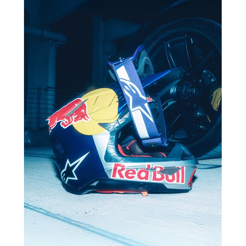 Alpinestars Supertech Vision Hunta96 XXV motokros naočale ljubičasto-bijele s ogledalom od srebrnog pleksiglasa