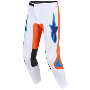 Alpinestars Fluid Grid motocross hlače narančasto-plavo-bijele