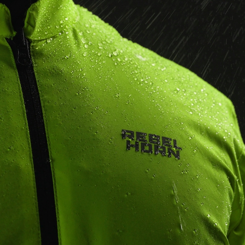 Ženska motociklistička jakna Rebelhorn Hardy 3.0 crno-sivo-fluo žuta