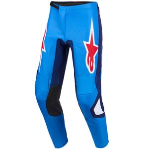Alpinestars Fluid Grid motocross hlače plavo-crveno-bijele