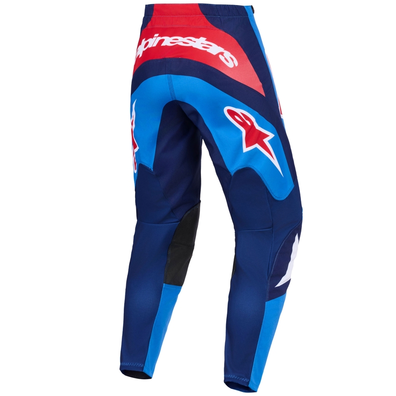 Alpinestars Fluid Grid motocross hlače plavo-crveno-bijele