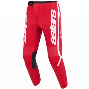 Alpinestars Fluid Apex motokros hlače crveno-bijele