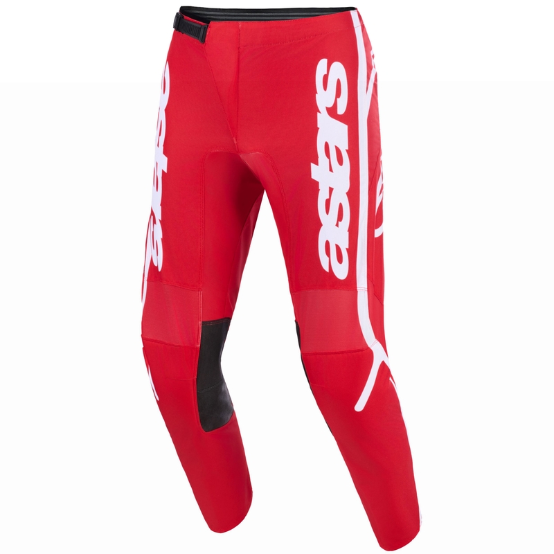 Alpinestars Fluid Apex motokros hlače crveno-bijele