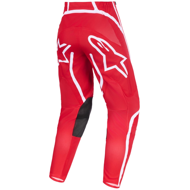 Alpinestars Fluid Apex motokros hlače crveno-bijele