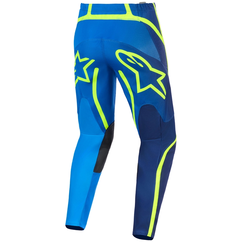 Alpinestars Fluid Apex motocross hlače plavo-fluo žute