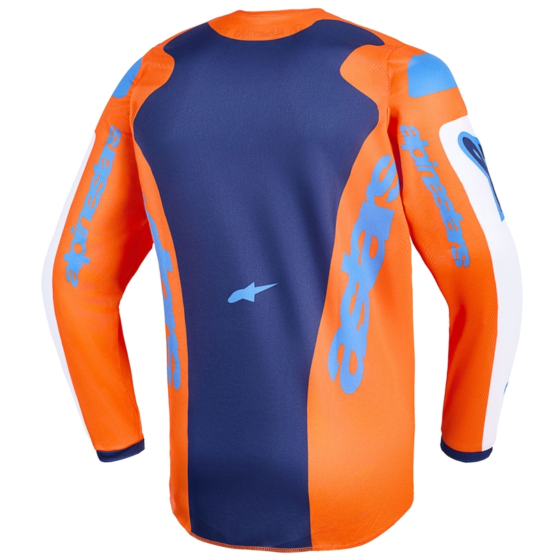 Alpinestars Fluid Grid Dječji Motokros Dres Narančasto-Plavo-Bijeli