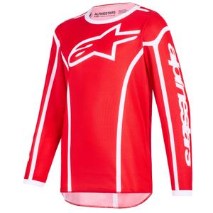 Alpinestars Fluid Apex dječji motokros dres crveno-bijeli
