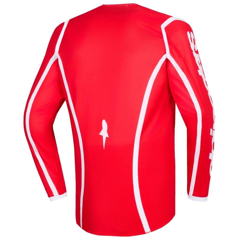 Alpinestars Fluid Apex dječji motokros dres crveno-bijeli