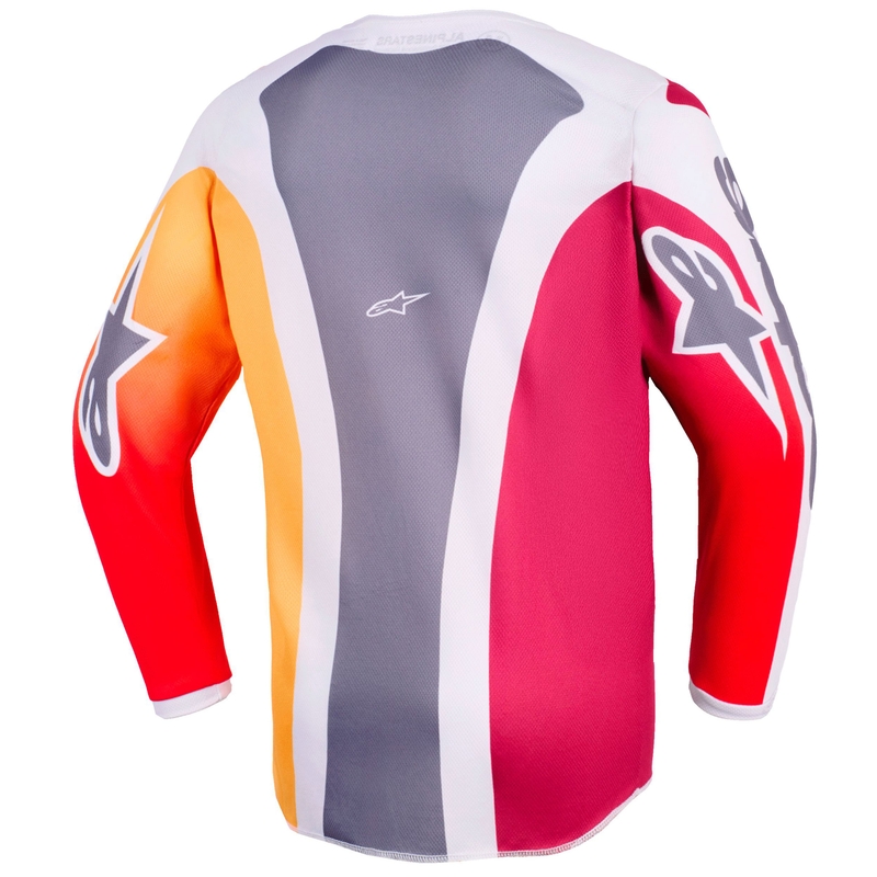 Alpinestars Fluid Portl dječji motokros dres crveno-narančasto-svijetlosiva