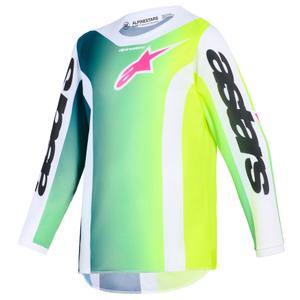 Alpinestars Fluid Portl dječji motokros dres zeleno-bijelo-crni
