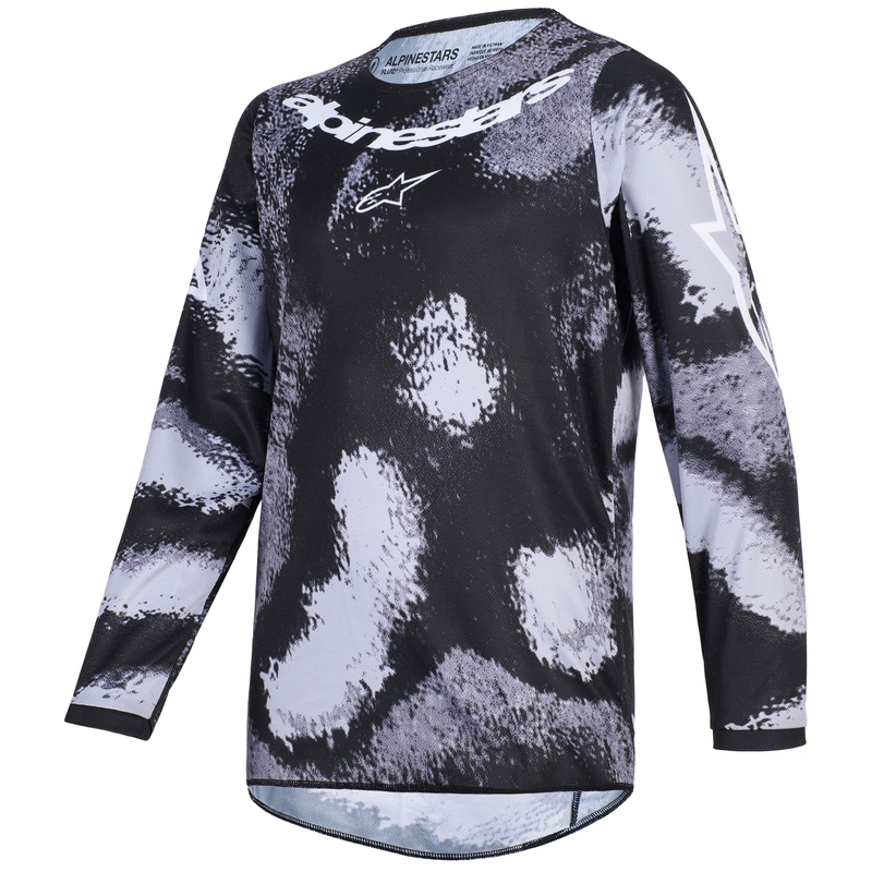 Alpinestars Fluid Lahnd Dječji motokros dres - sivo-maskirni