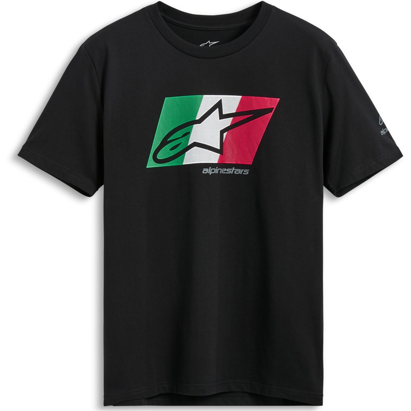 Alpinestars Global CSF majica kratkih rukava crno-zeleno-bijelo-crvena
