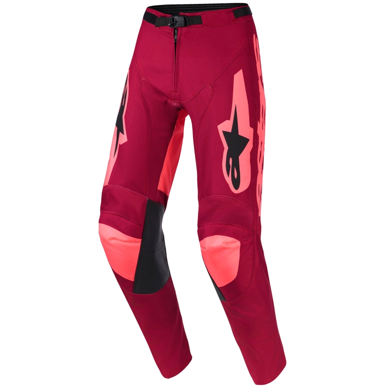 Alpinestars Racer Riway motocross hlače tamnocrvene-koraljne