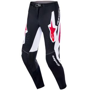 Alpinestars Supertech Pro Vista motokros hlače crno-crveno-bijele