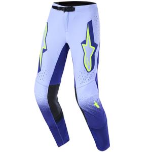 Alpinestars Supertech Scenz motokros hlače ljubičasto-fluo žute