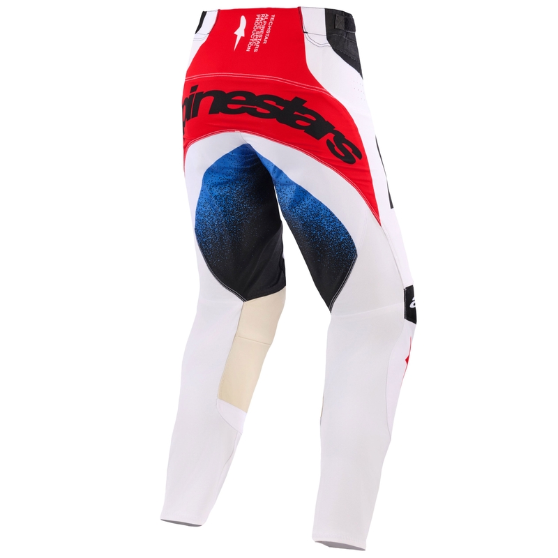 Alpinestars Techstar Knif motokros hlače crno-bijelo-plavo-crvene