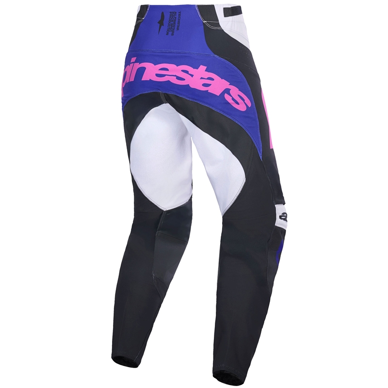 Alpinestars Techstar Knif motokros hlače crno-svijetlosivo-ljubičaste