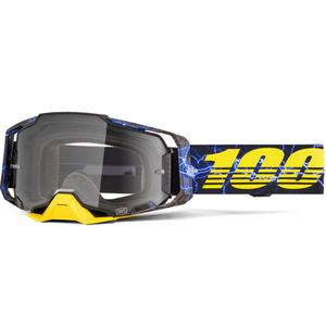 100% Armega Fury motokros naočale s prozirnim pleksiglasom