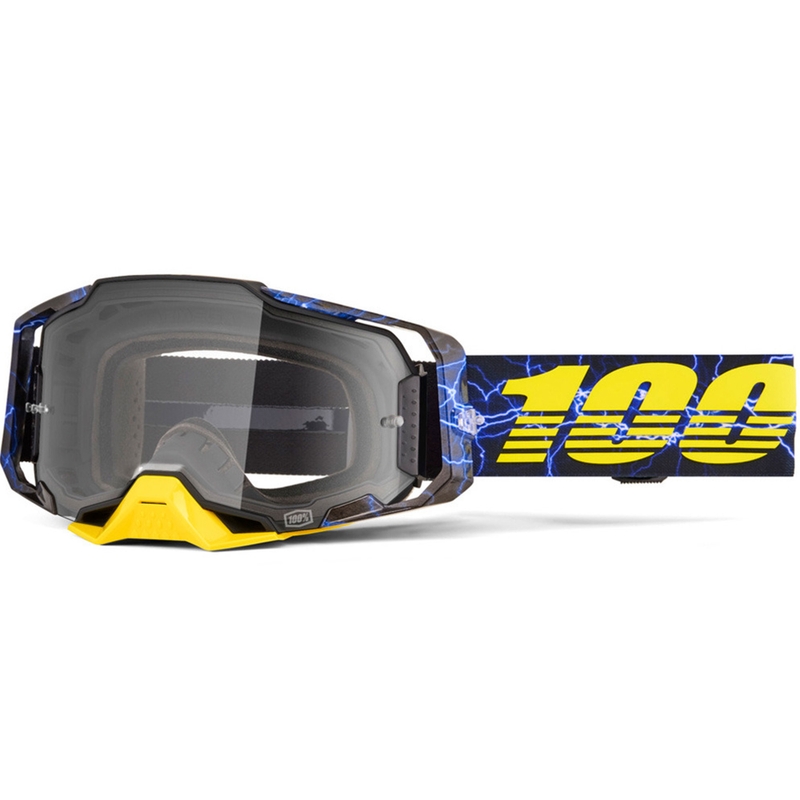 100% Armega Fury motokros naočale s prozirnim pleksiglasom